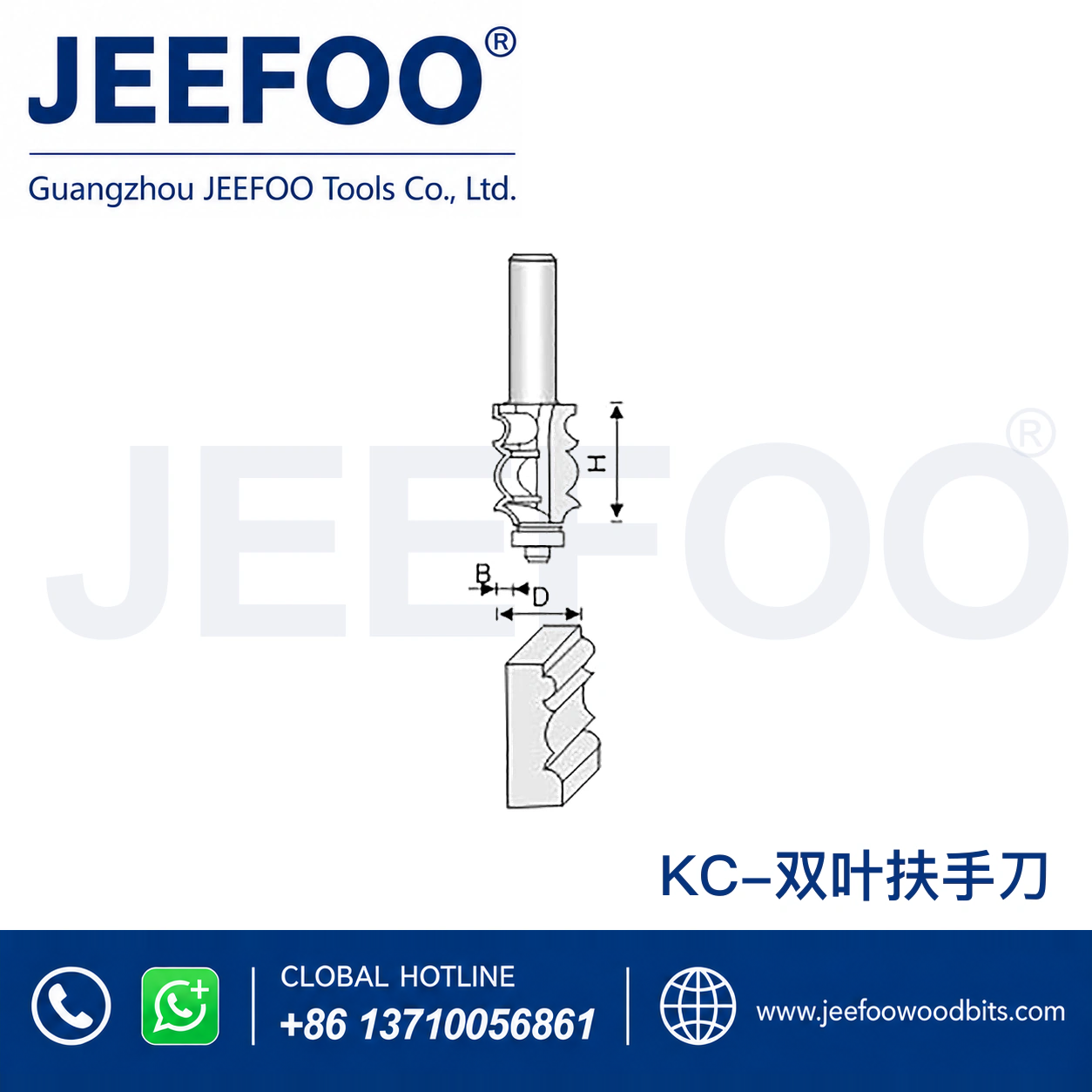 KC Architectural Flow-Line Decorative Router Bit