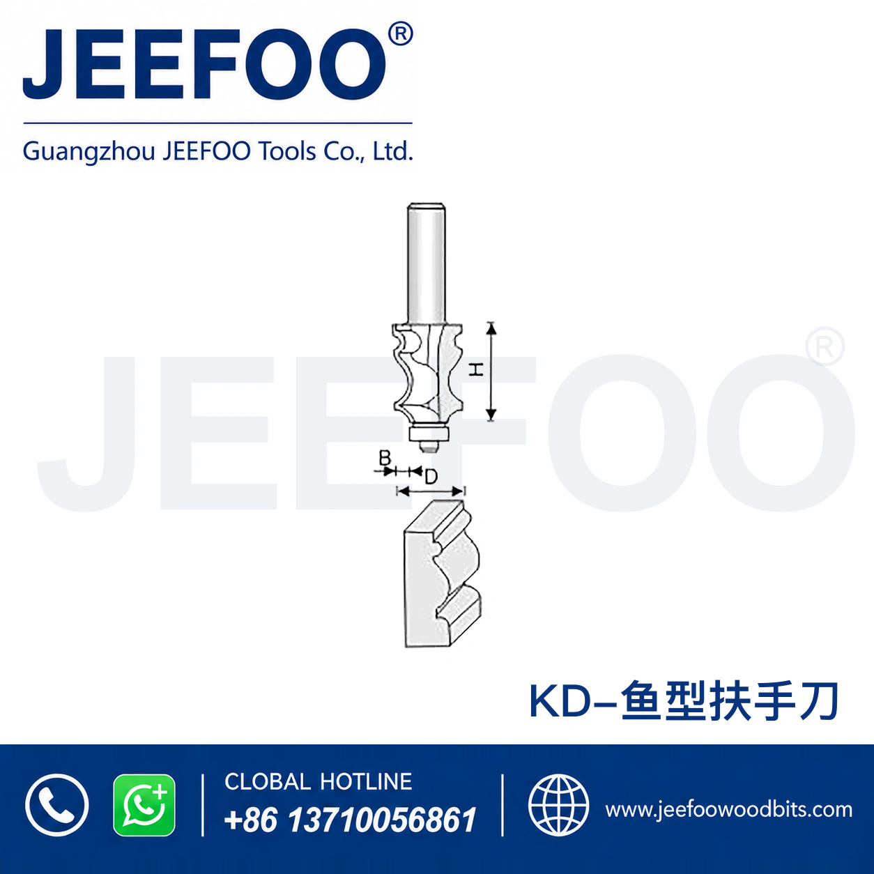 KD Architectural Flow-Line Decorative Router Bit