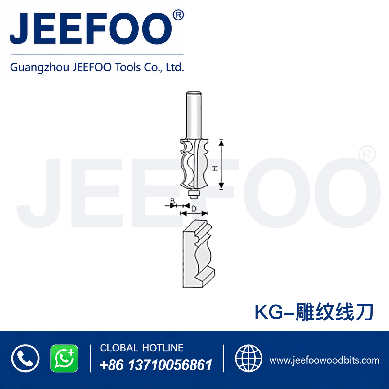 KG Architectural Flow-Line Decorative Router Bit