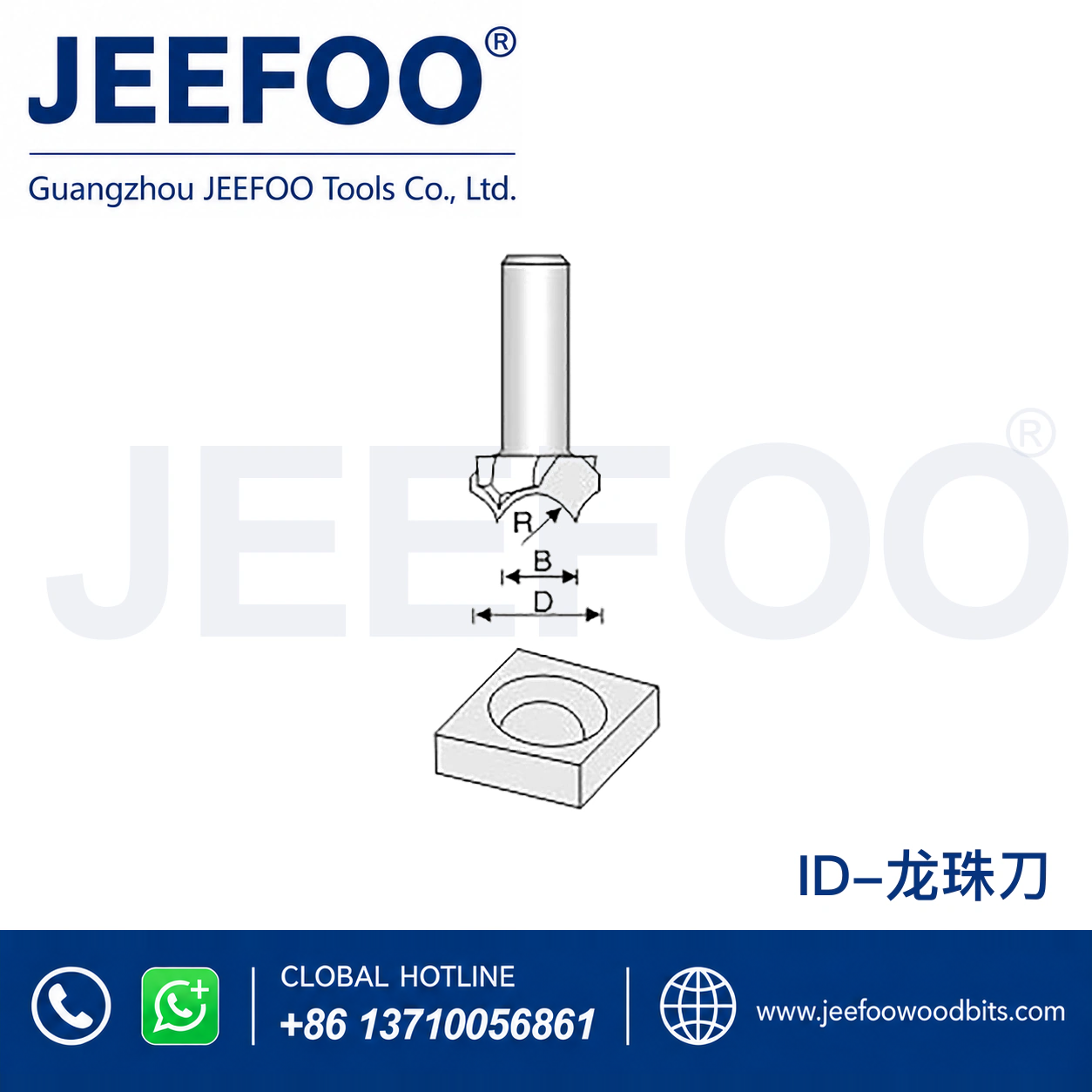 ID Beaded Curve Router Bit for Decorative Edges