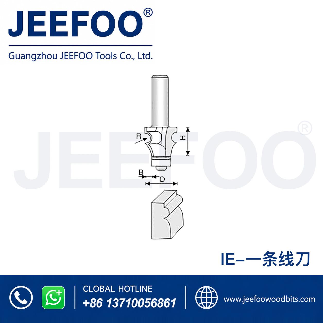 IE Beaded Curve Router Bit for Decorative Edges
