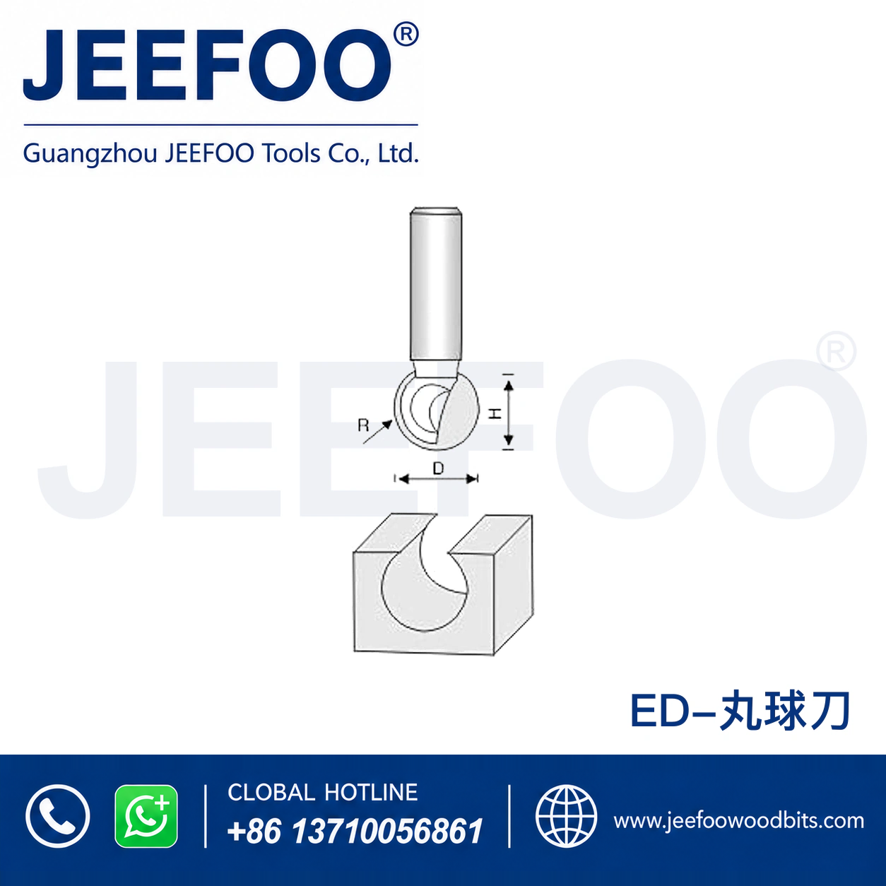 ED Round-Bottom Router Bit for Groove Profiles