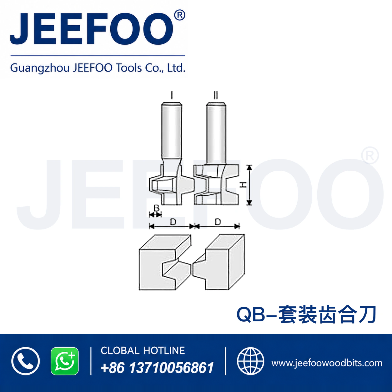 QB T-Profile Tenon Combination Router Bit Set