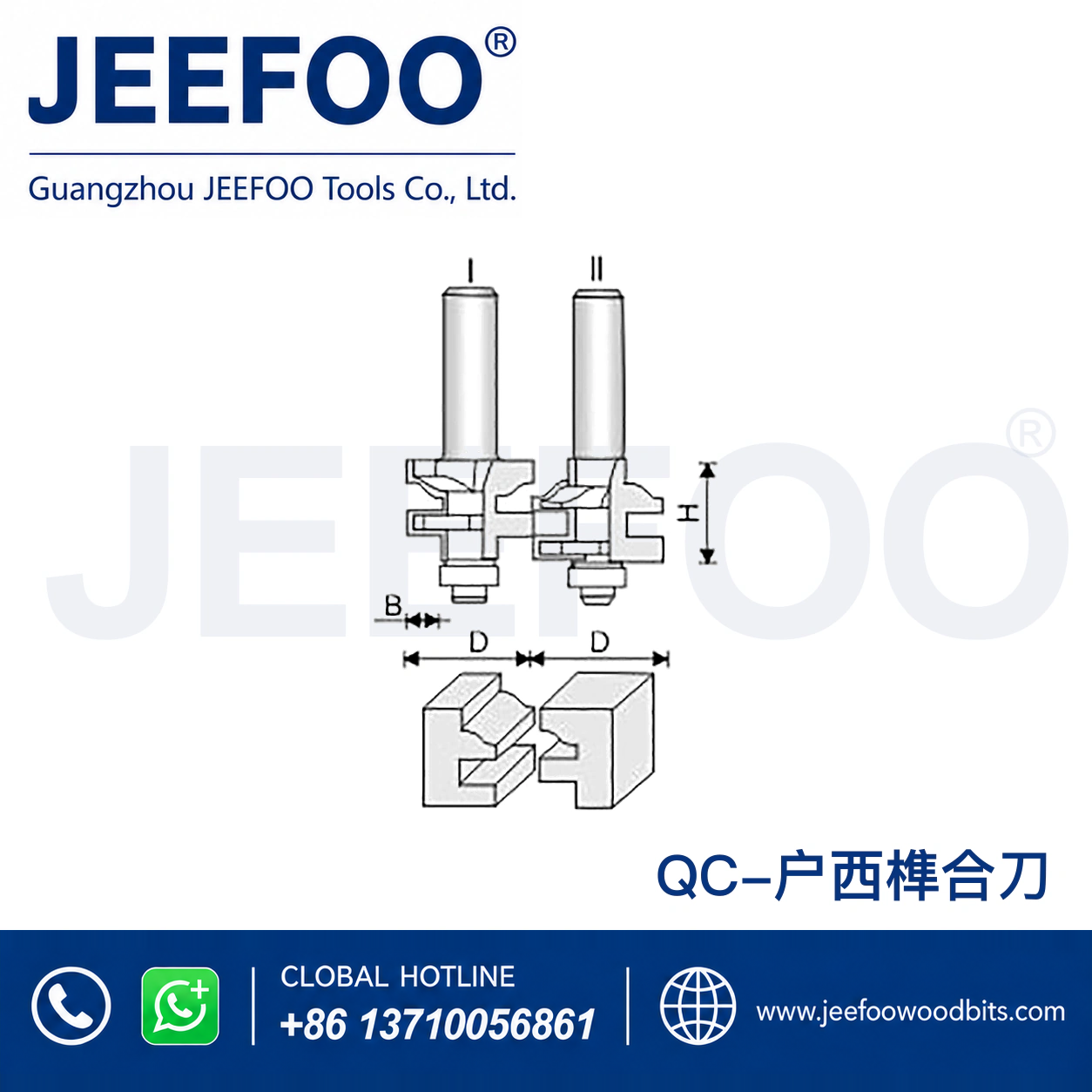 QC T-Profile Tenon Combination Router Bit Set