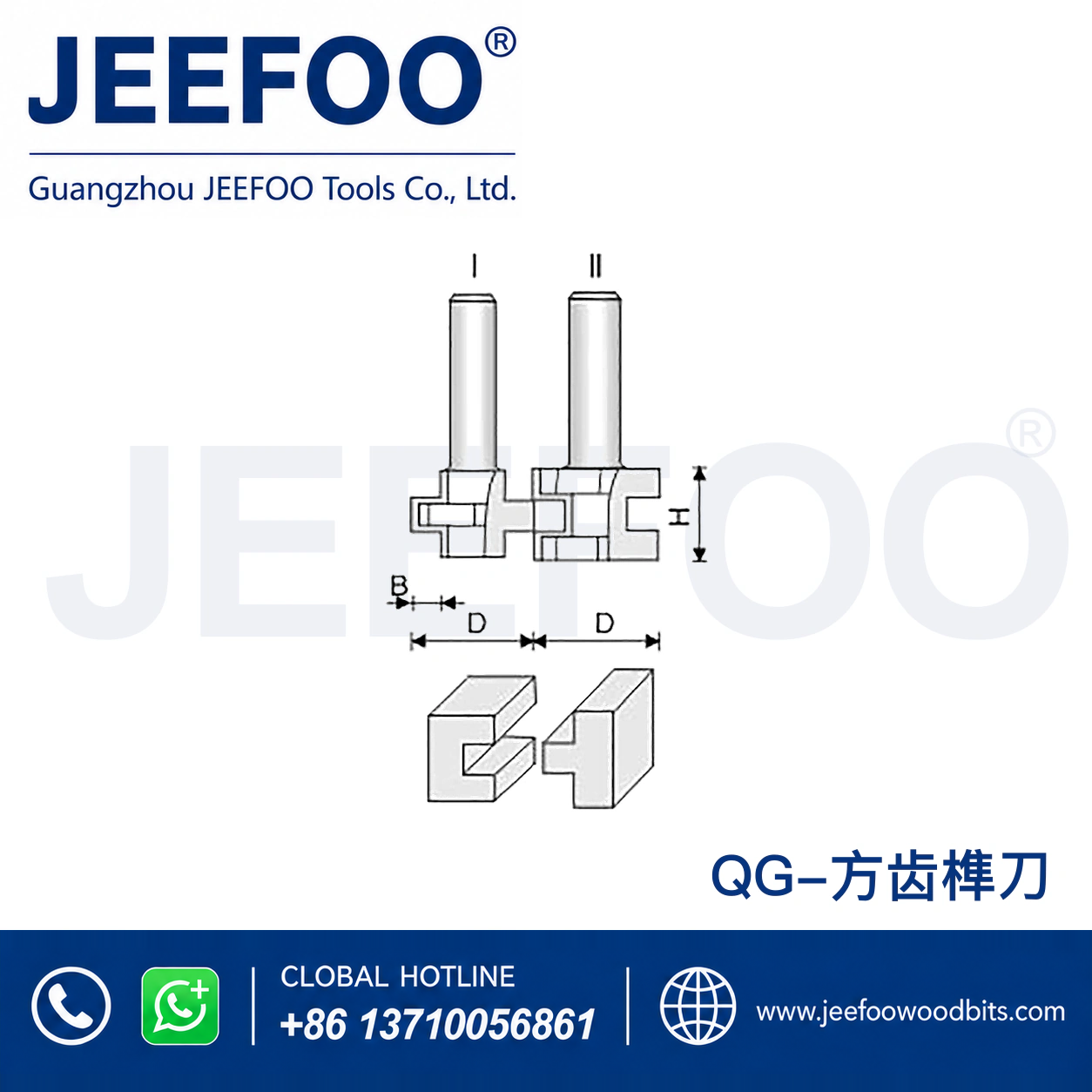 QG T-Profile Tenon Combination Router Bit Set