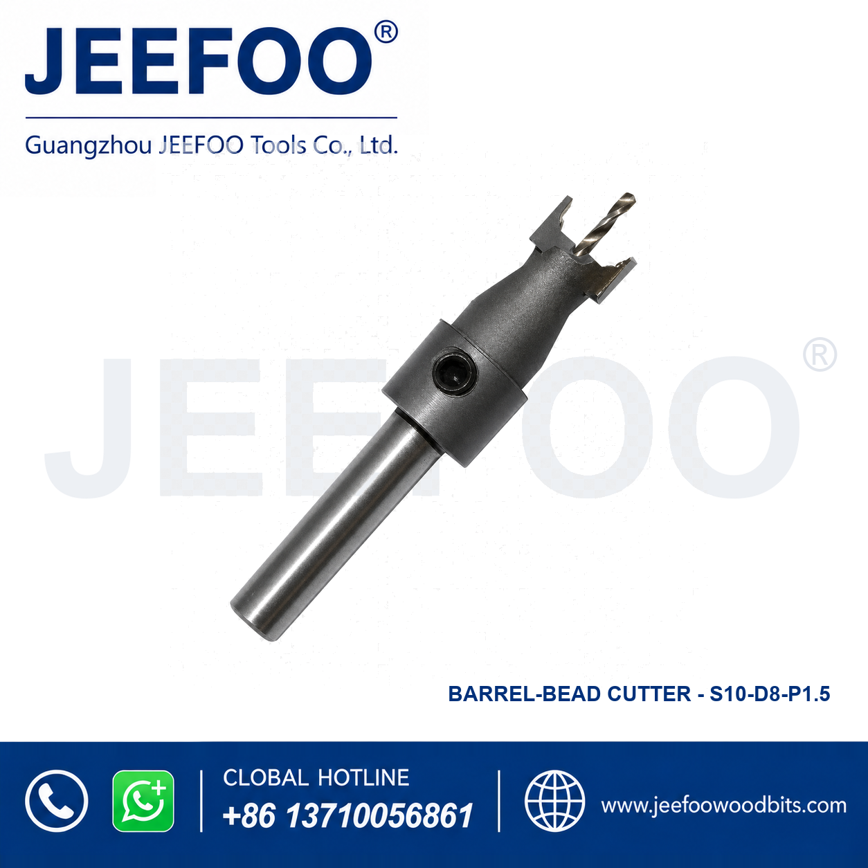 Bench Drill Barrel Bead Cutter – 10-8-CenterDrill-1.5