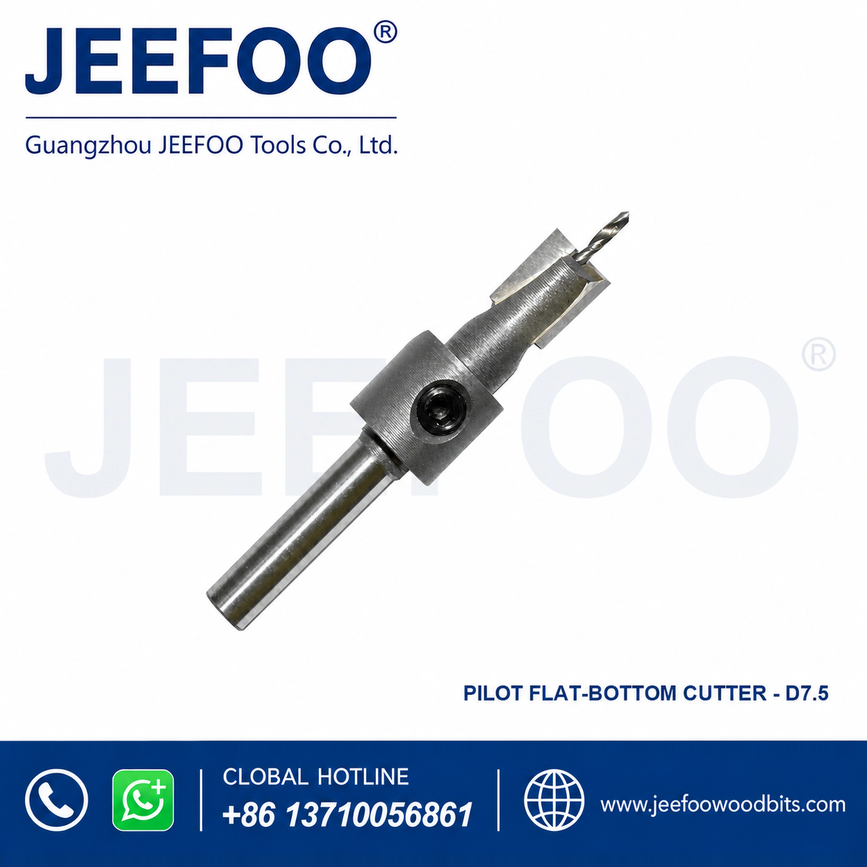 Bottom Cleaning Cutter with Center Drill – 7.5