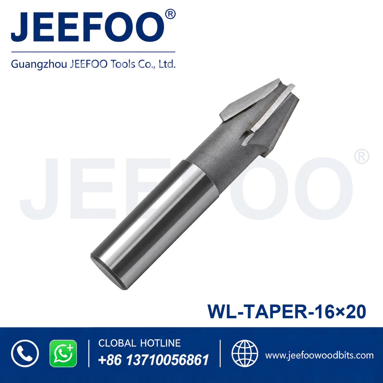 Custom Non-Standard Woodworking Router Bit — Tapered 16 x 20