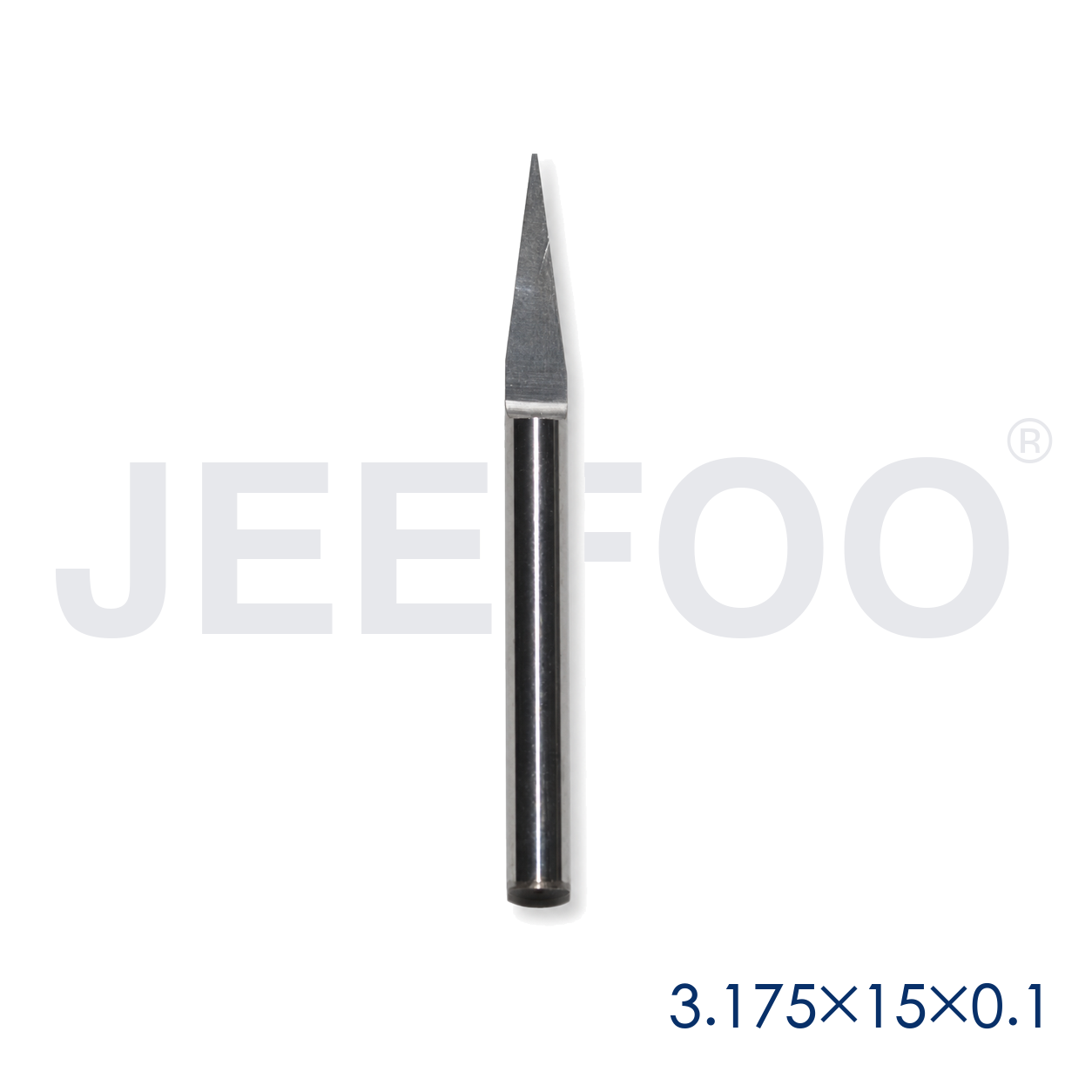 GA-3.175 x 15° x 0.1 mm Flat-Bottom Engraving Bit for Fine 3D Wood Relief product detail 1
