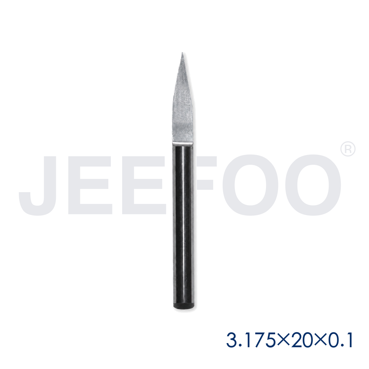 GA-3.175 x 20° x 0.1 mm Sharp V-Shape Flat-Bottom Cutter for Woodworking Engraving product detail 1