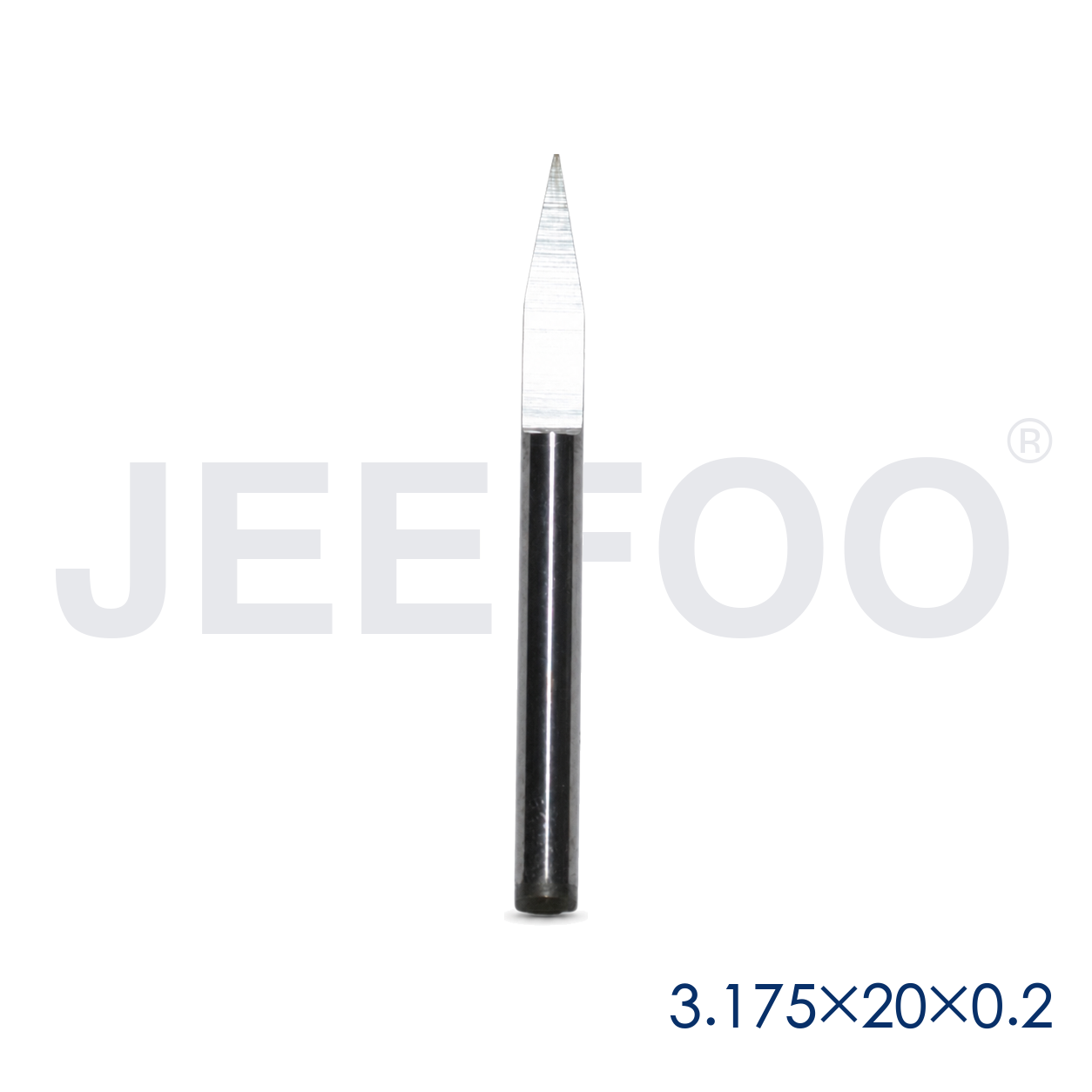 GA-3.175 x 20° x 0.2 mm Solid-Carbide Flat-Bottom Engraving Tool for MDF and Acrylic product detail 1