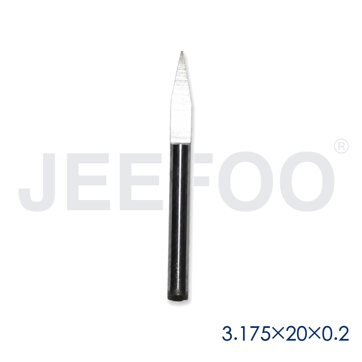 GA-3.175 x 20° x 0.3 mm Flat-Bottom V-Groove Engraving Bit for 2D and 3D Relief product detail 1