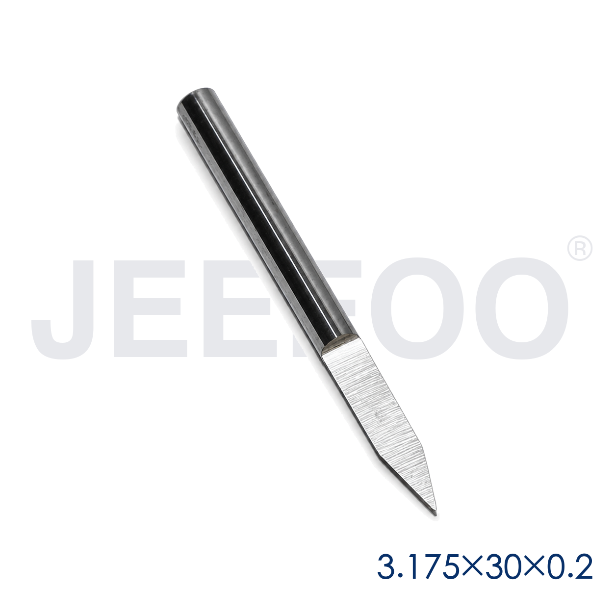 GA-3.175 x 30° x 0.2 x 38L Flat-Bottom CNC Engraving Bit for Wood Relief product detail 2