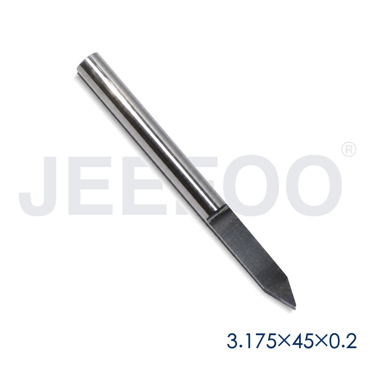 GA-3.175 x 45° x 0.2 mm Smooth Flat-Bottom Carbide Cutter for 3D Relief Machining product detail 2