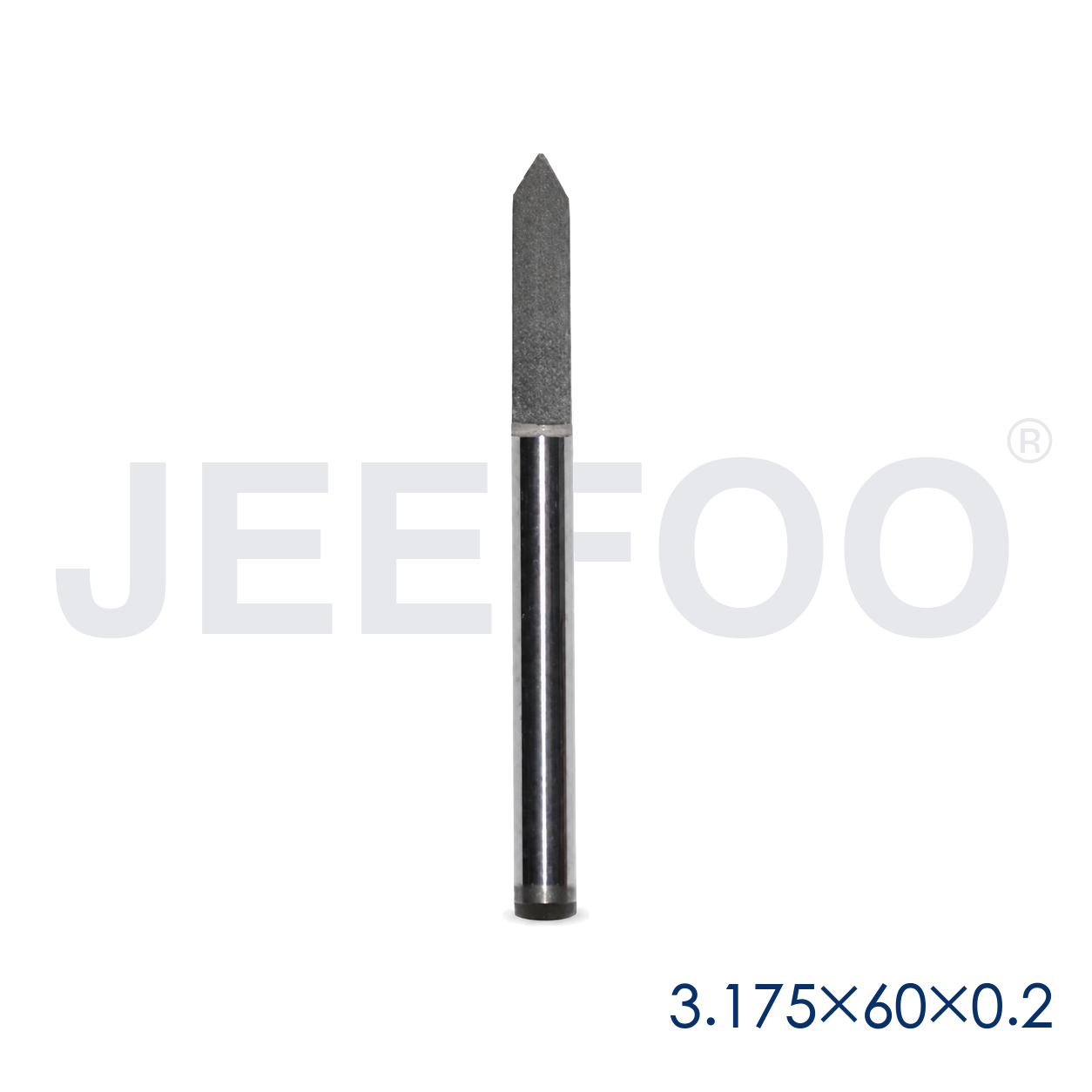 GA-3.175 x 60° x 0.2 x 38L Extended Flat-Bottom Router Bit for Relief Carving product detail 1
