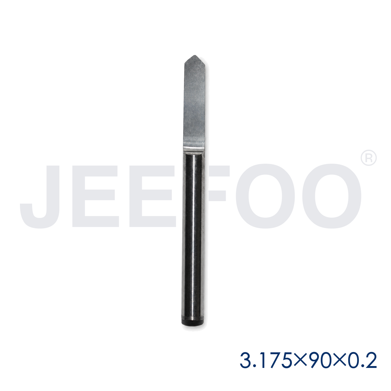 GA-3.175 x 90° x 0.2 x 38L Right-Angle Flat-Bottom Engraving Bit for CNC Router Machines product detail 1