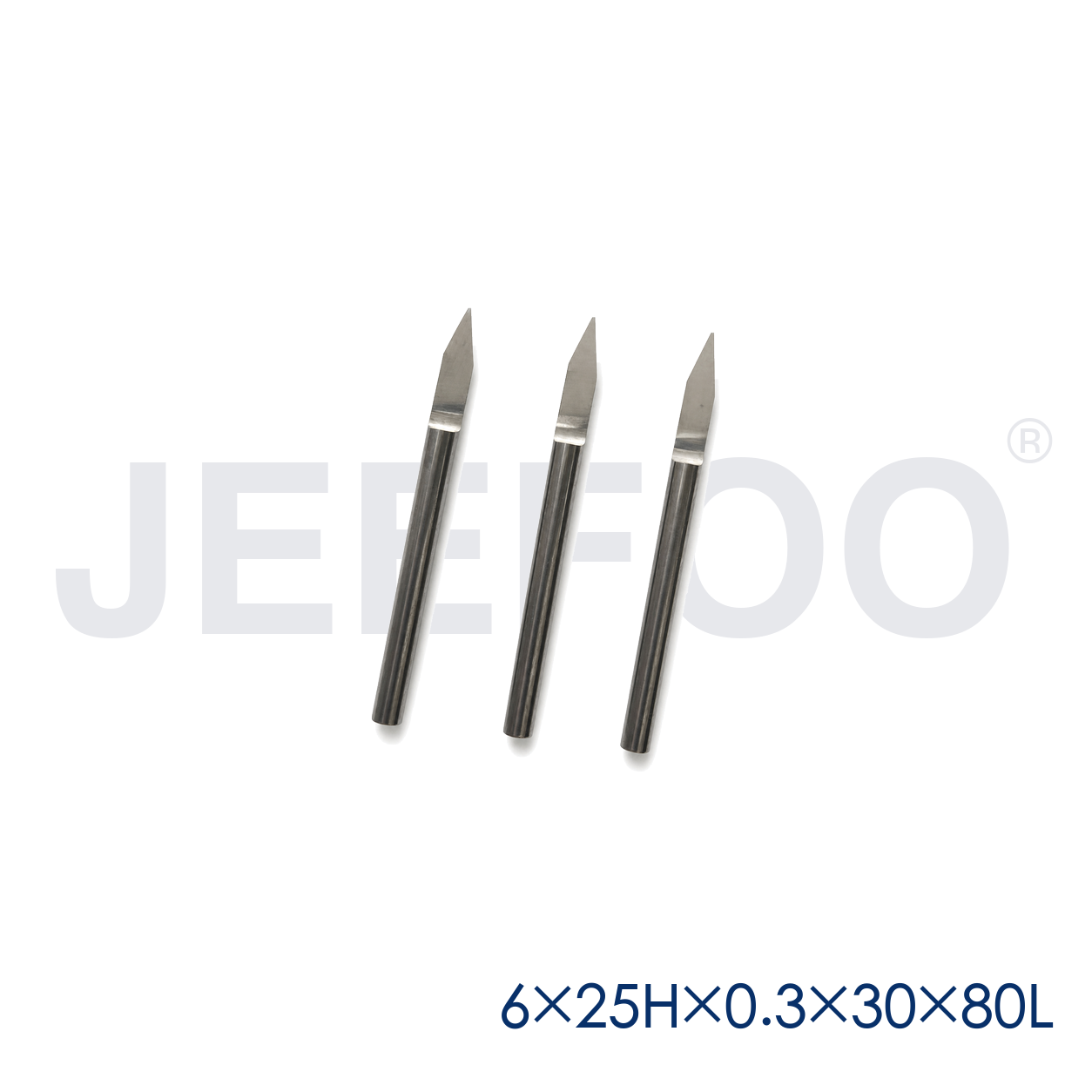 GA-6 x 25H x 0.3 x 30° x 80L Long-Reach Flat-Bottom Engraving Bit for Deep Wood Relief product detail 2