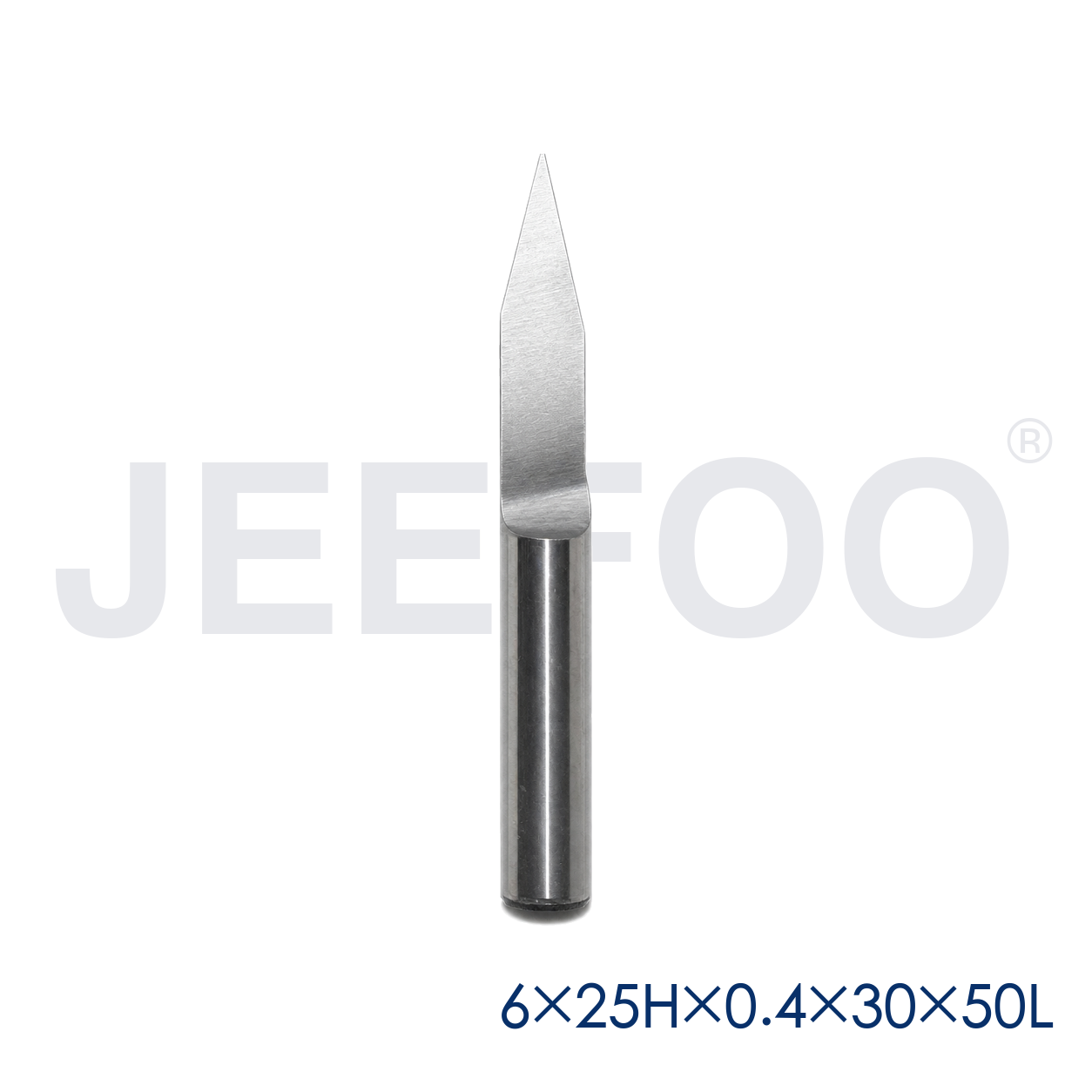 GA-6 x 25H x 0.4 x 30° x 50L Flat-Bottom CNC Carving Cutter for Hardwood and MDF product detail 1