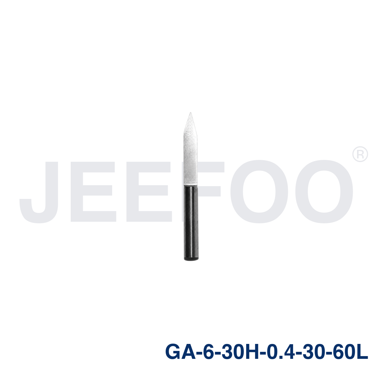 flat-bottom router bit - GA-6 x 30H x 0.4 x 30° x 60L Solid-Carbide Flat-Bottom Router Bit for 3D Relief