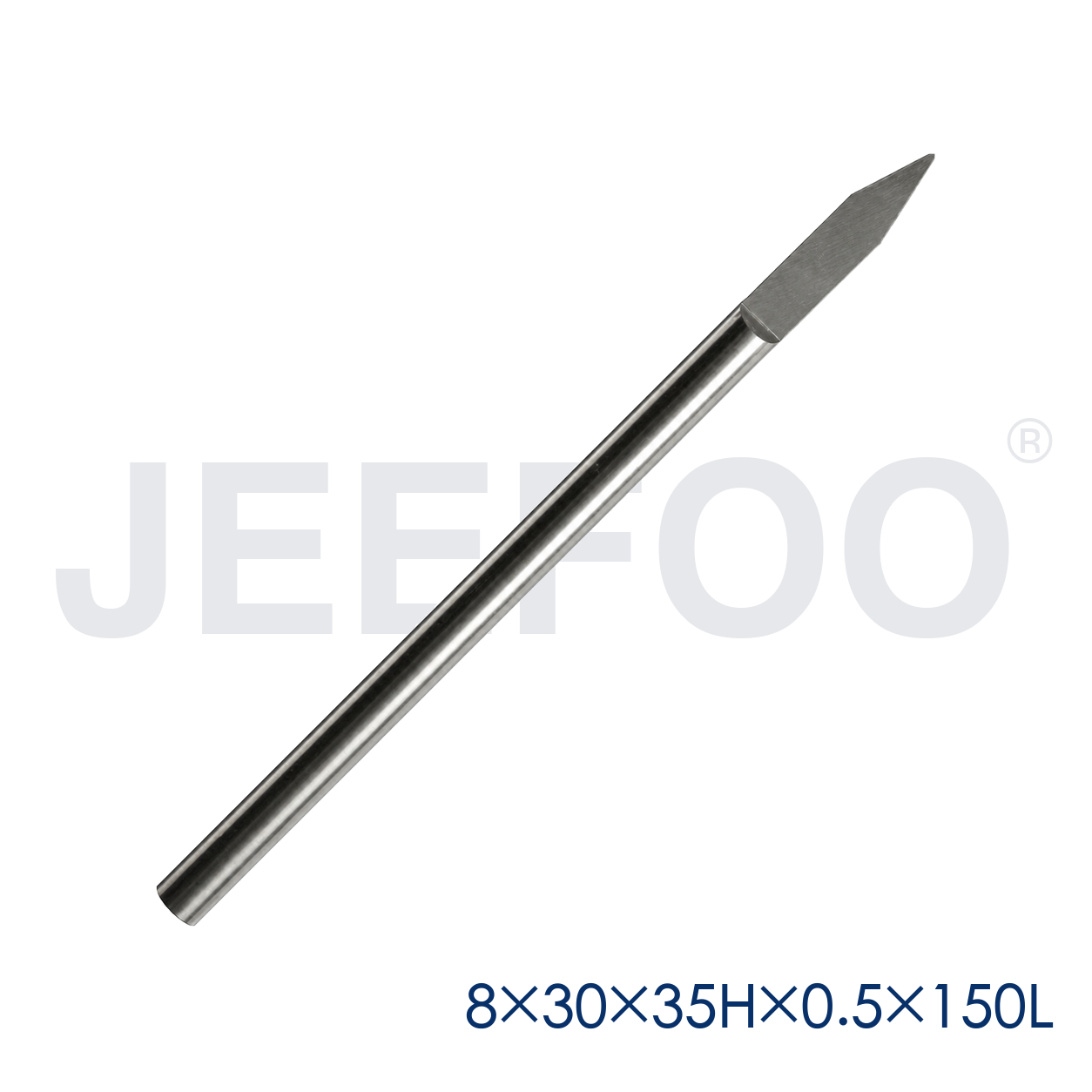 GA-8 x 30° x 35H x 0.5 x 150L Extra-Long Flat-Bottom Engraving Bit for Deep Relief Carving