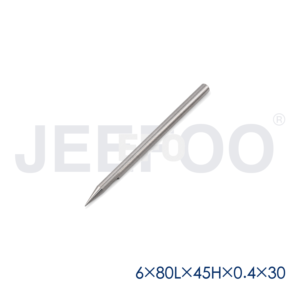 GB-6 x 45H x 0.4 x 30° x 80L Long-Cel Flat-Bottom Engraving Bit for Rosewood and Hardwood Relief product detail 1