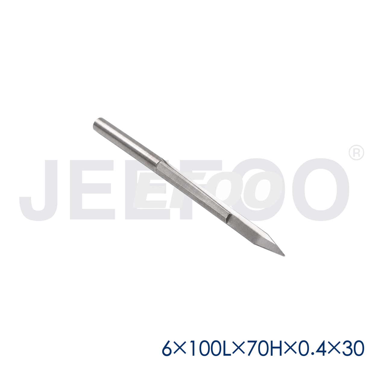 GB-6 x 70H x 0.4 x 30° x 100L Extended-Reach Flat-Bottom Engraving Cutter for Deep Wood Relief product detail 1