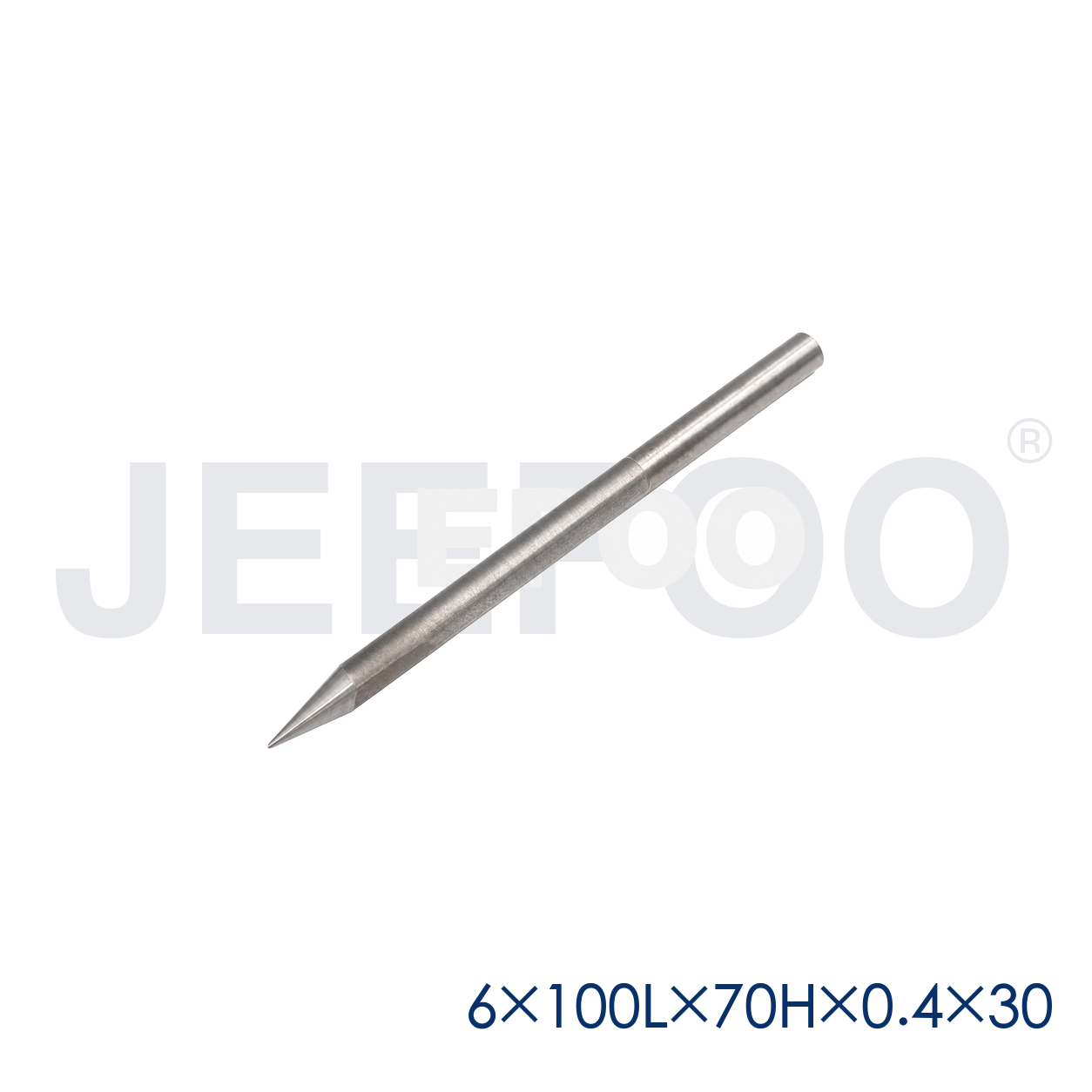 GB-6 x 70H x 0.4 x 30° x 100L Extended-Reach Flat-Bottom Engraving Cutter for Deep Wood Relief product detail 2