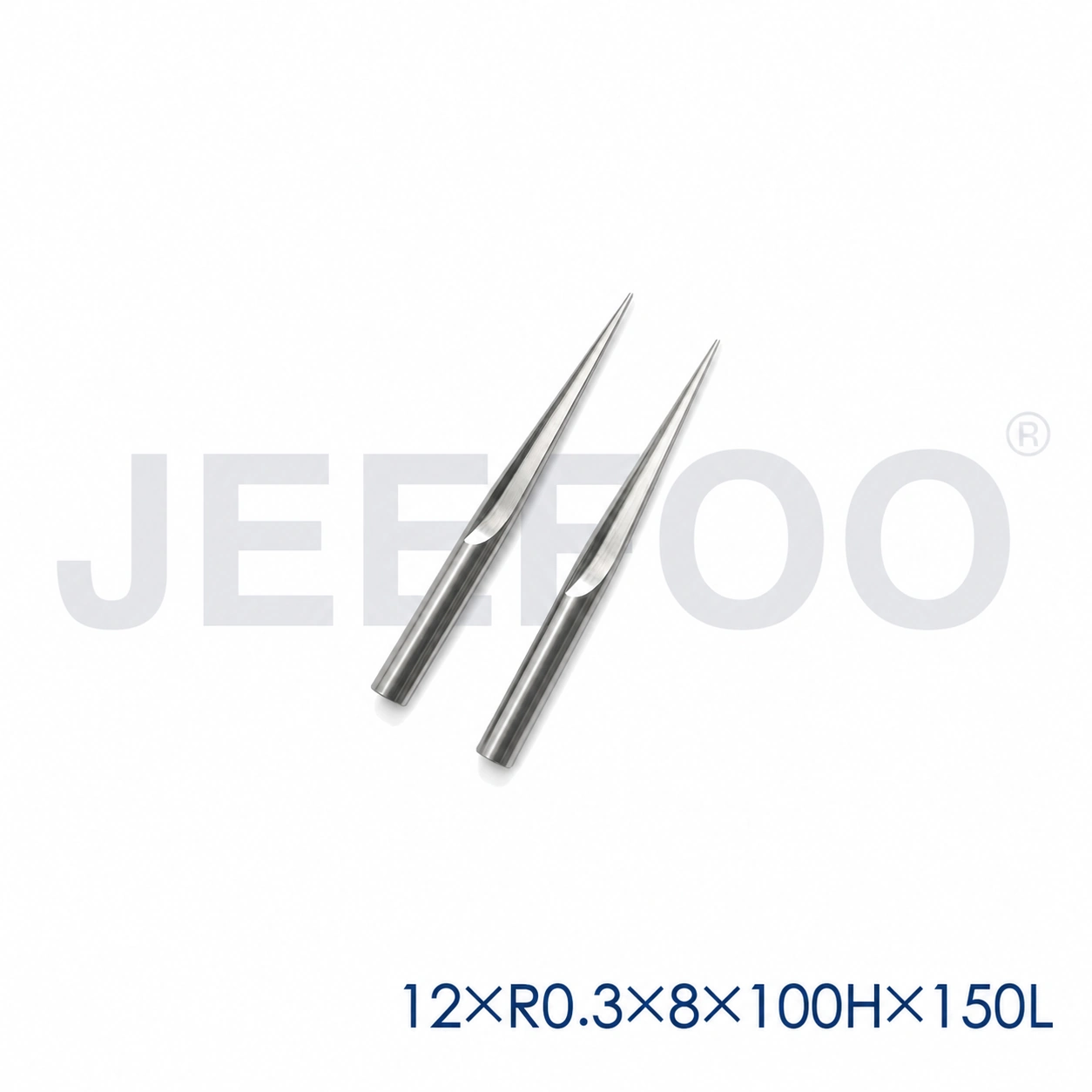 GC-12 x R0.3 x 8° x 100H x 150L Long-Reach Taper Ball End Mill for Fine Hardwood Relief product detail 2