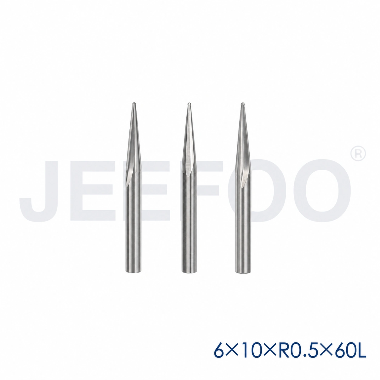 GC-6 x R0.5 x 10° x 60L Compact Taper Ball End Mill for Fine Wood Relief product detail 1