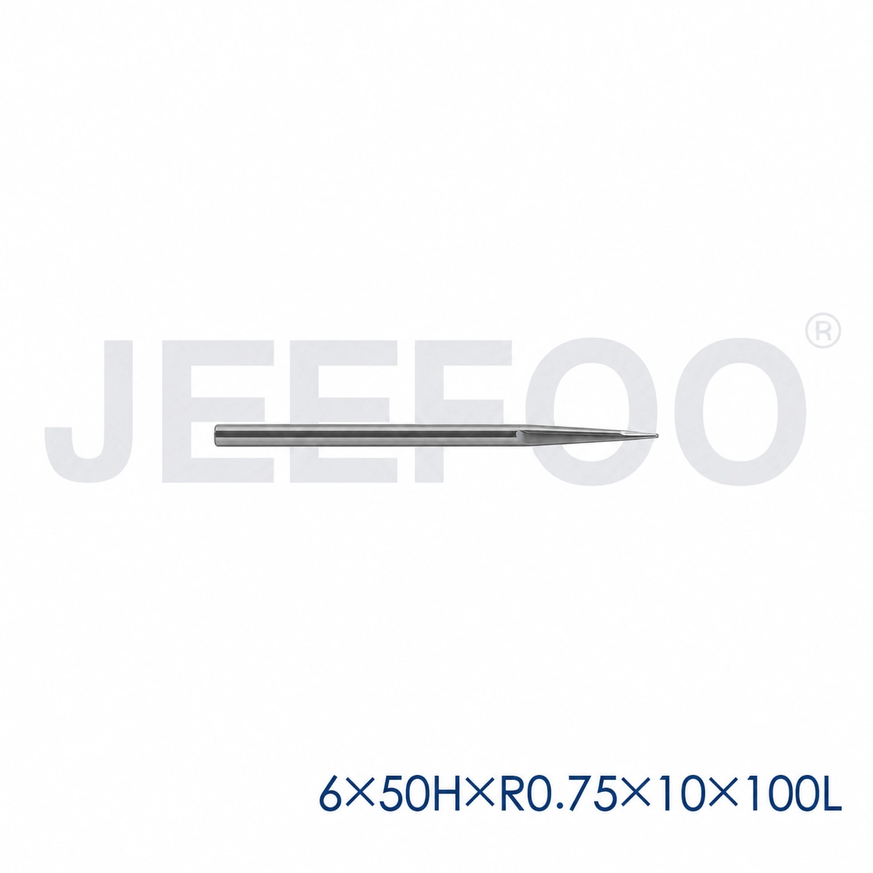 GC-6 x R0.75 x 10° x 50H x 100L Taper Ball End Mill for Deep 3D Wood Relief product detail 1