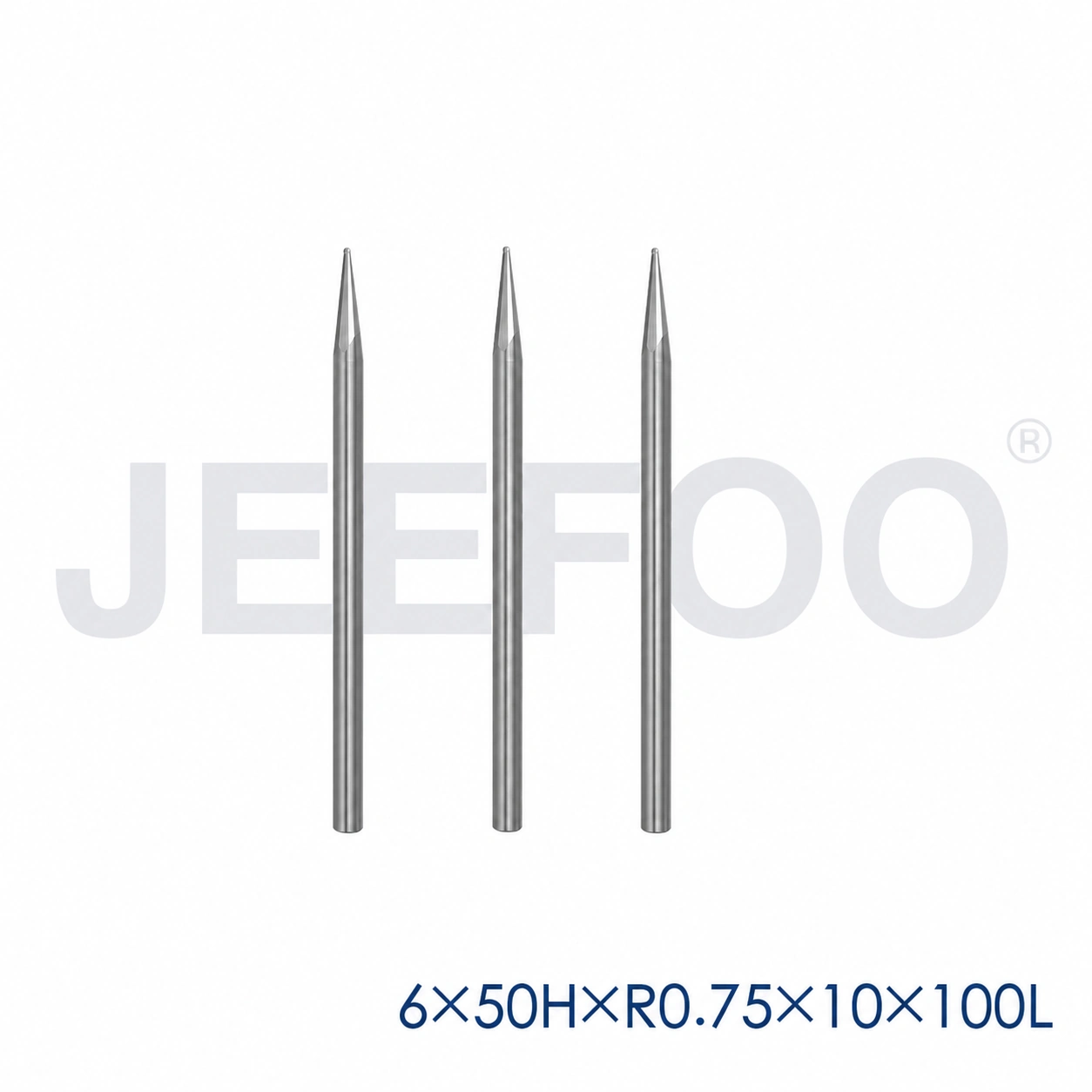 GC-6 x R0.75 x 10° x 50H x 100L Taper Ball End Mill for Deep 3D Wood Relief product detail 2
