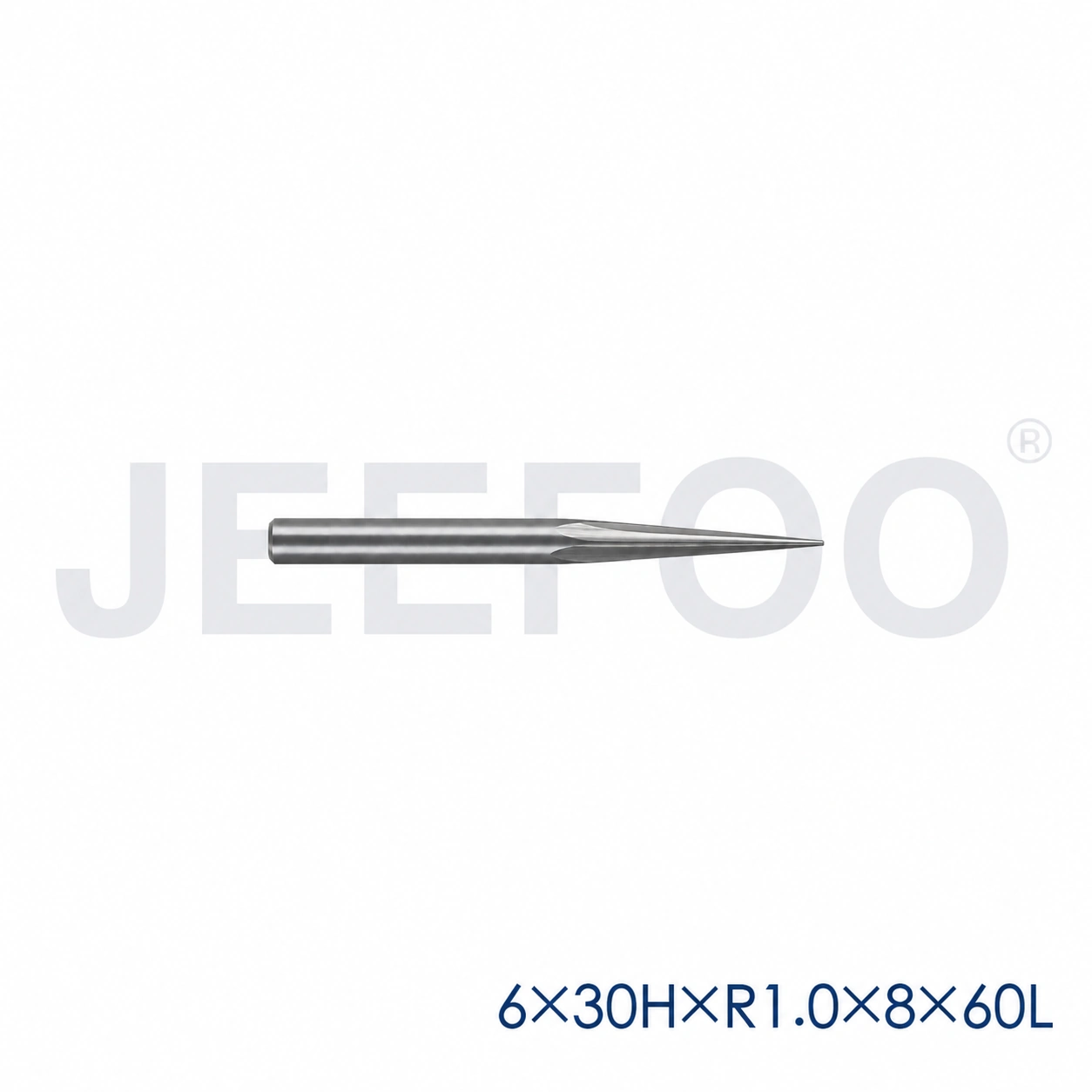 GC-6 x R1.0 x 8° x 30H x 60L Tapered Ball-Nose Engraving Cutter for Hardwood product detail 2