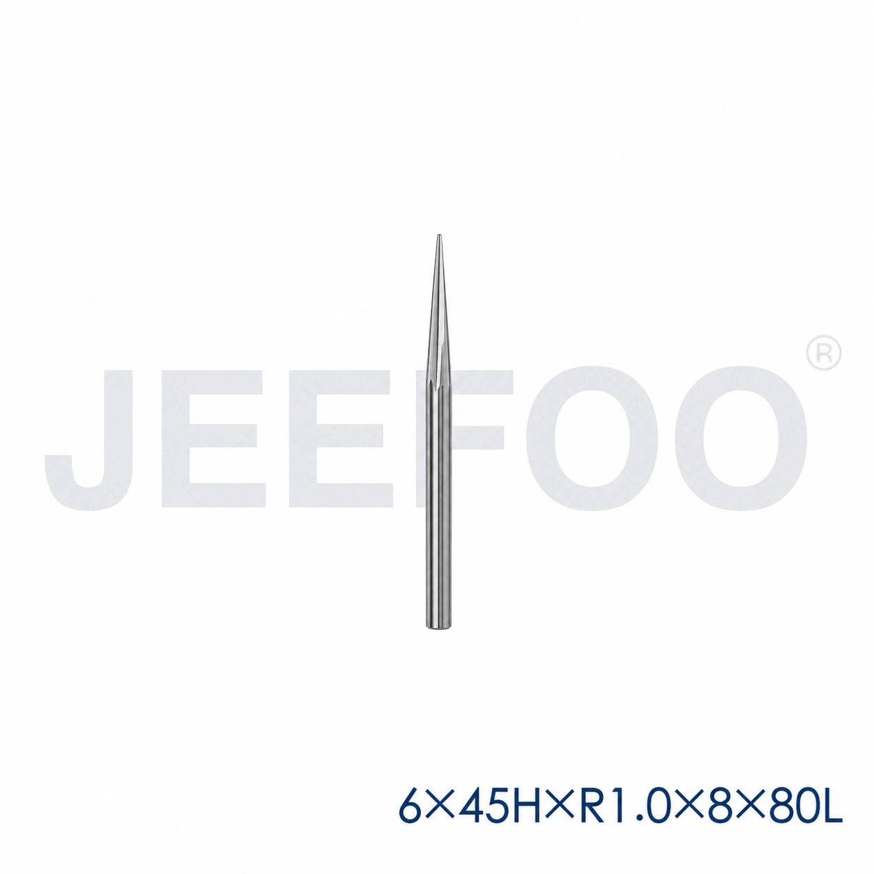 GC-6 x R1.0 x 8° x 45H x 80L Taper Ball End Mill for Rounded Hardwood Profiles product detail 1
