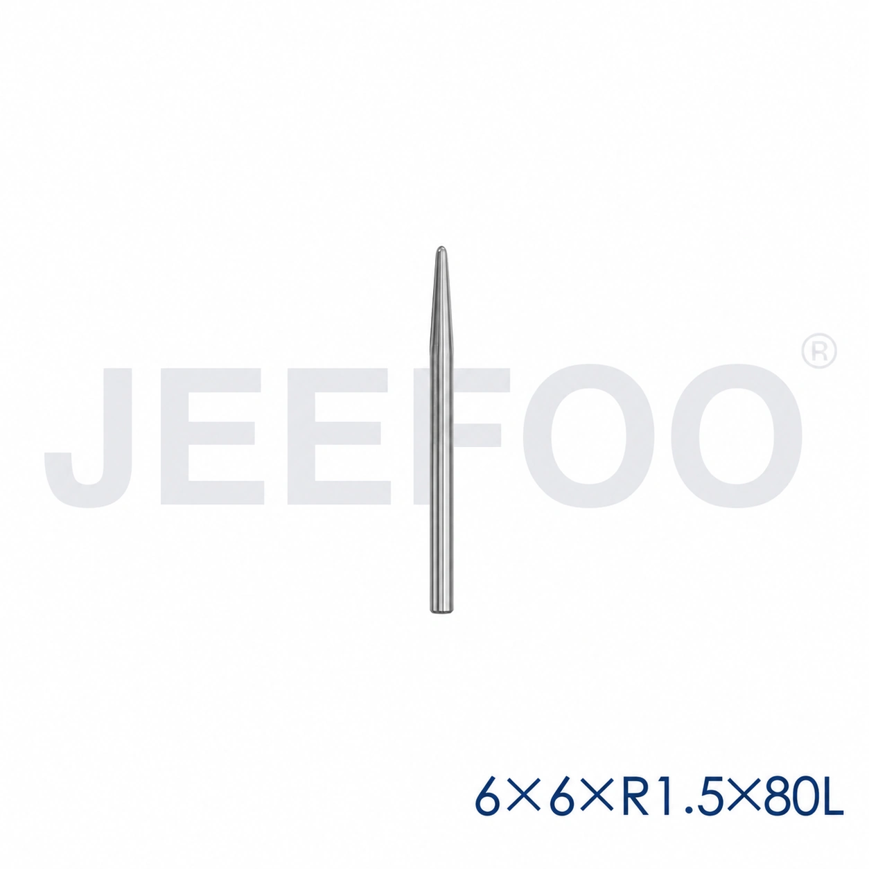 GC-6 x R1.5 x 6° x 80L Tapered Ball-Nose Cutter for Rounded Wood Profiles product detail 1