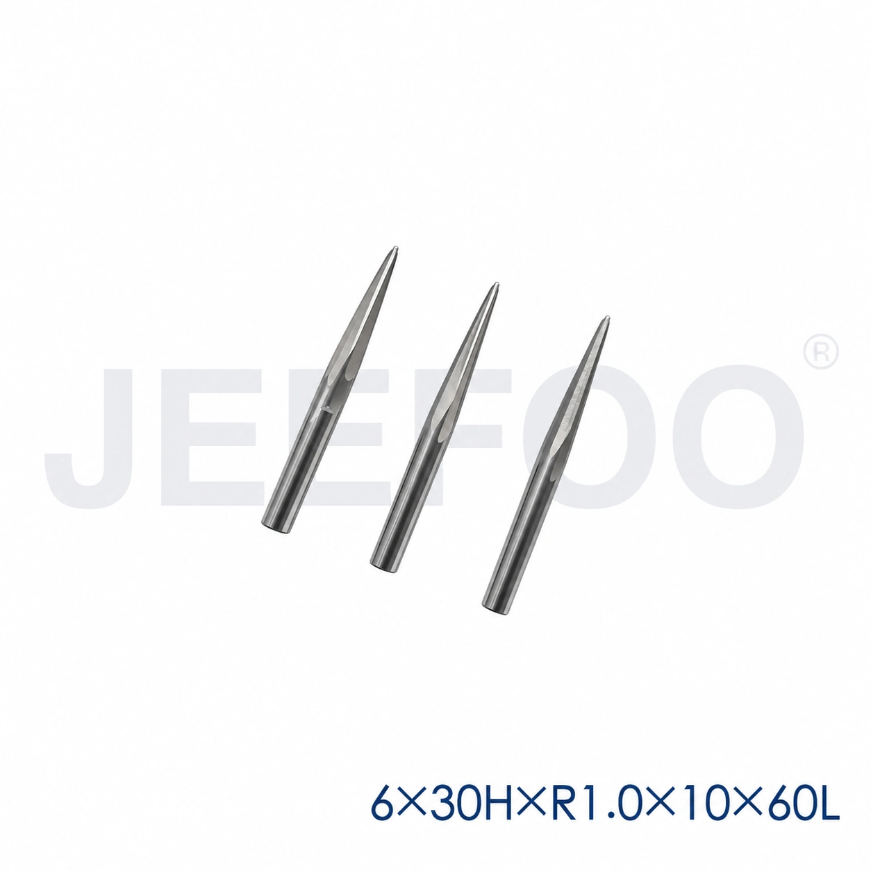 GC R1.0 x 10° Taper Ball End Mill, 6 mm Shank x 60L, for Deep Rosewood Carving product detail 2