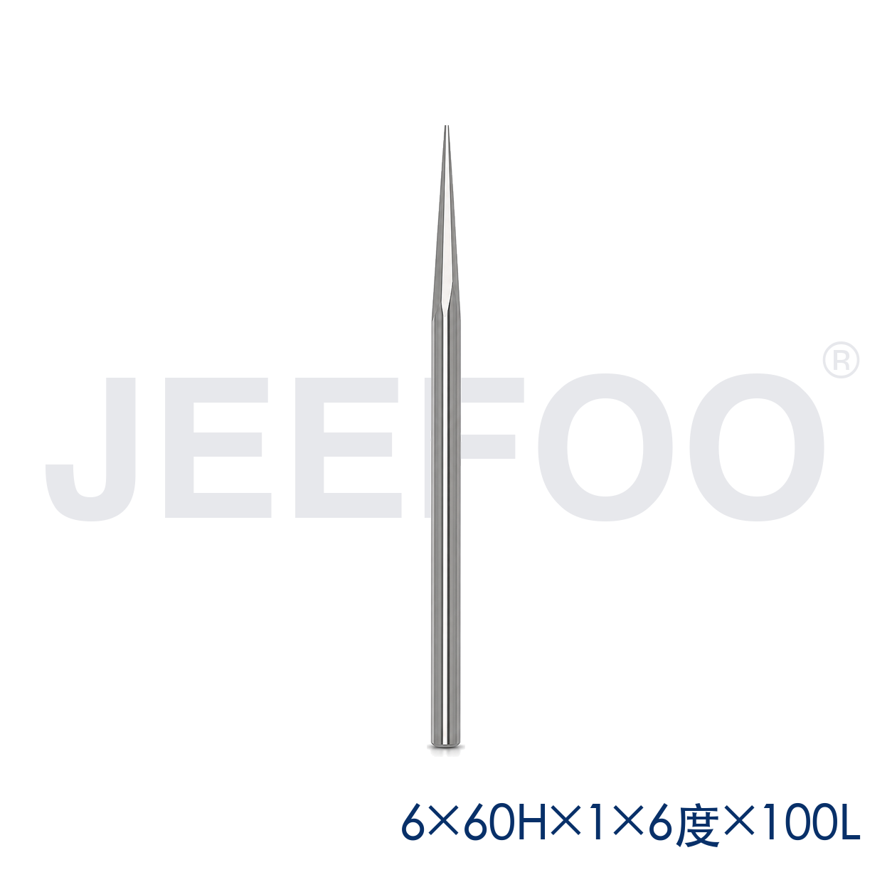 GE-6 x 1.0 x 6° x 60H x 100L Two-Straight-Flute Engraving Cutter for Precise Hardwood Relief product detail 1