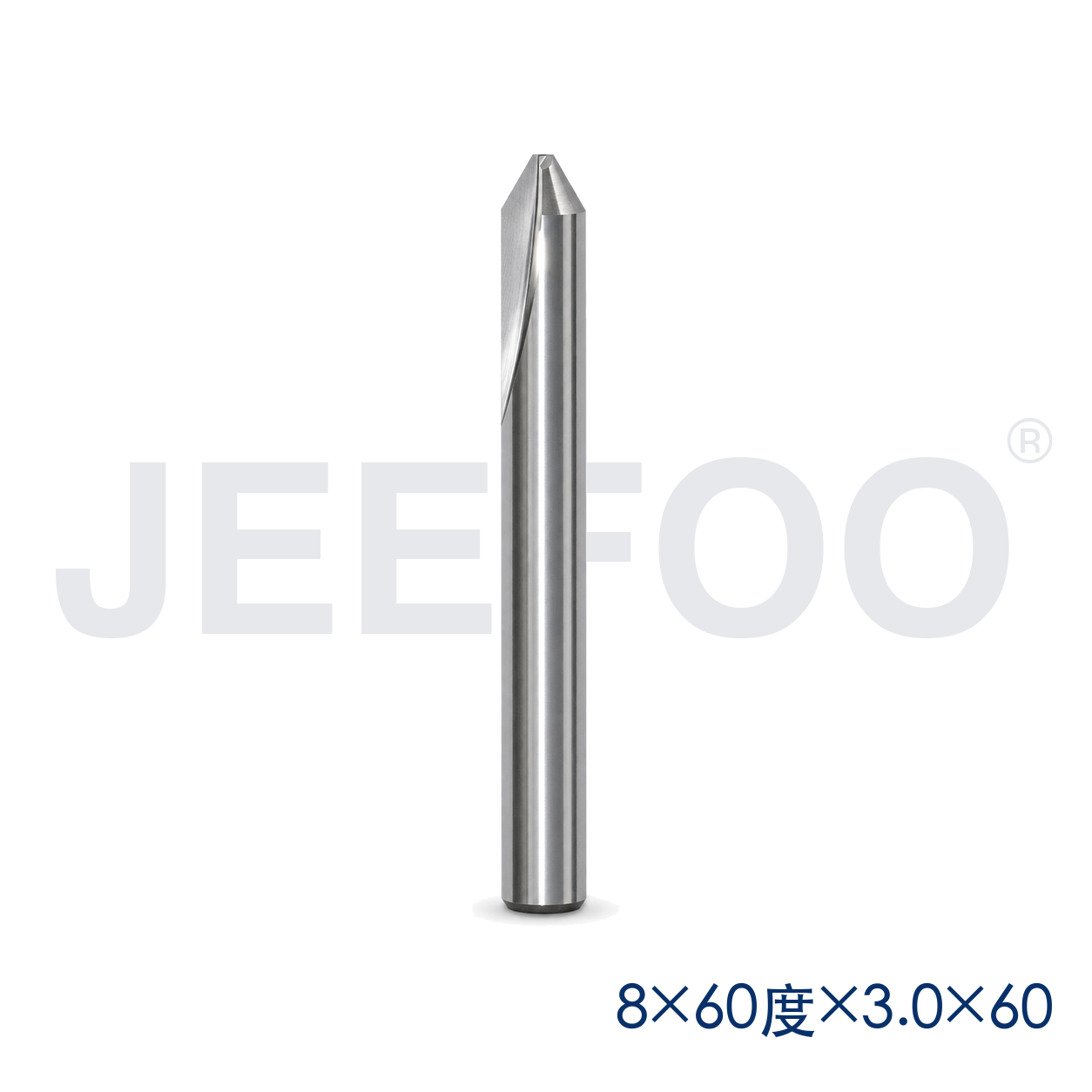GE-8 x 3.0 x 60° x 60H Long-Cel Flat-Bottom Engraving Bit for Rosewood and Hardwood product detail 1