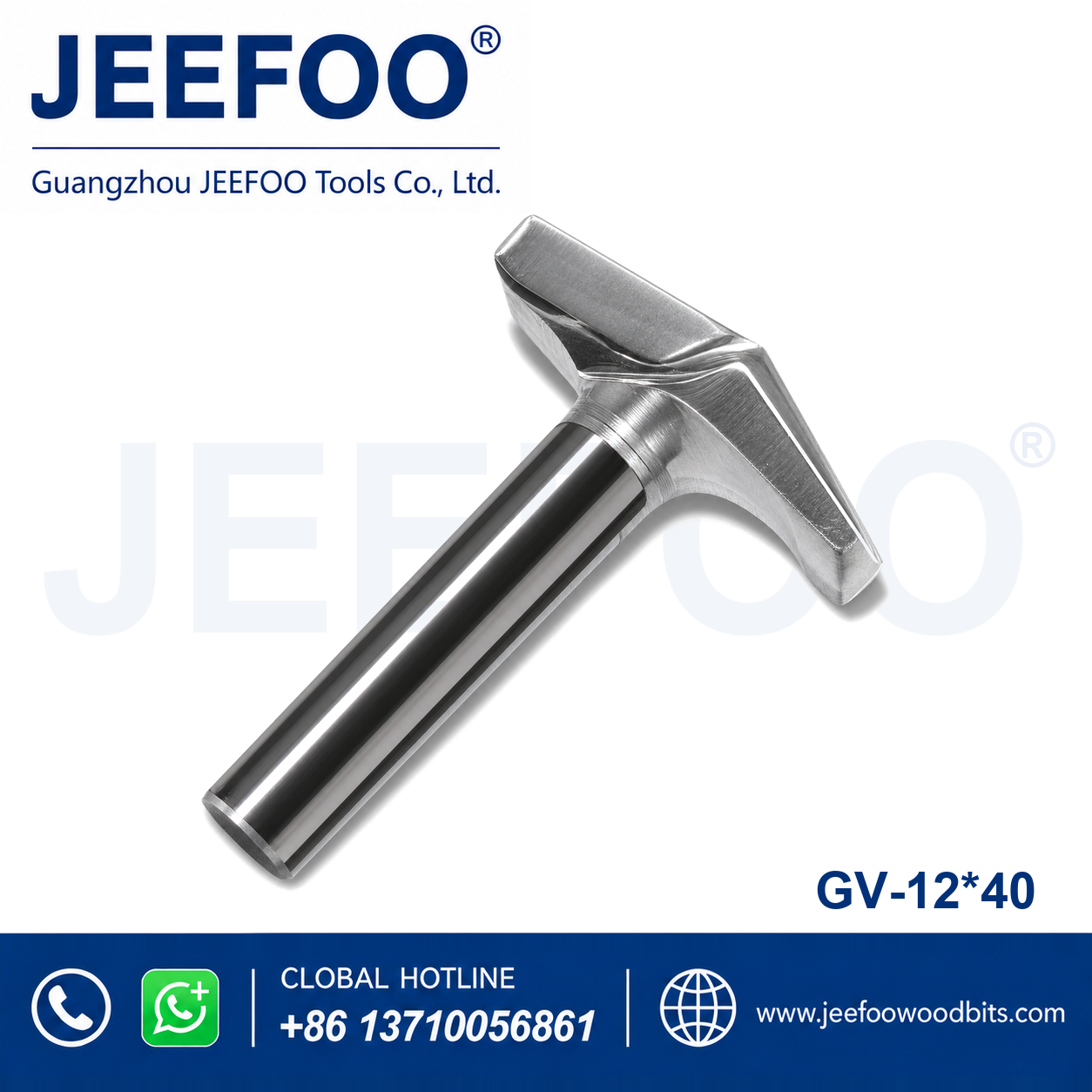 GV-12 x 40 (3DV Model) Solid Carbide Groove Woodworking Tool / 3D V-Shape Router Bit for MDF, Acrylic and PVC CNC Router Engraver