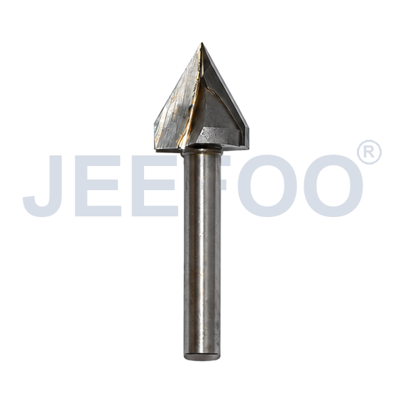 GV-6 x 16 x 60° Solid Carbide Groove Woodworking Tool / 3D V-Shape Router Bit for MDF, Acrylic and PVC CNC Router Engraver product detail 1
