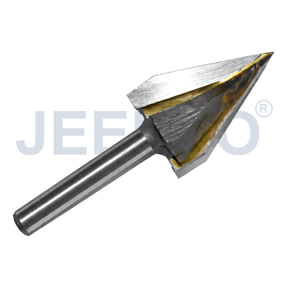 GV-6 x 22 x 45° Solid Carbide Groove Woodworking Tool / 3D V-Shape Router Bit for MDF, Acrylic and PVC CNC Router Engraver product detail 1