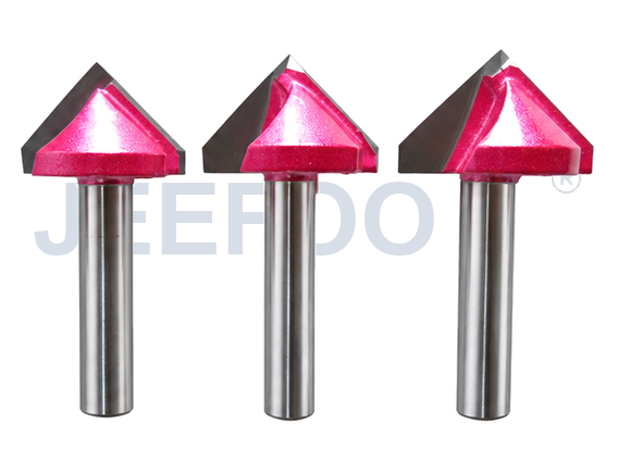 GV-6 x 22 x 90° Solid Carbide Groove Woodworking Tool / 3D V-Shape Router Bit for MDF, Acrylic and PVC CNC Router Engraver product detail 2