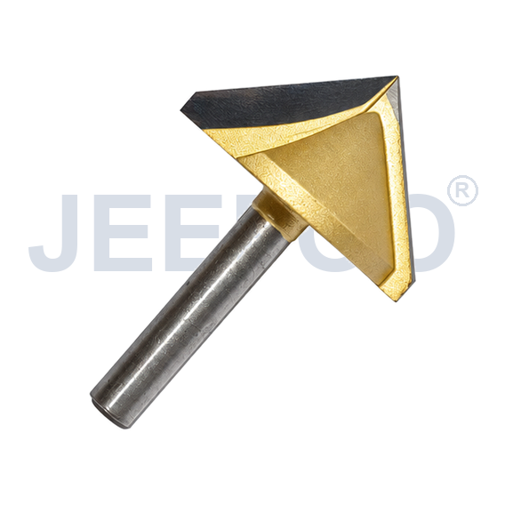 GV-6 x 32 x 90° Solid Carbide Groove Woodworking Tool / 3D V-Shape Router Bit for MDF, Acrylic and PVC CNC Router Engraver product detail 1