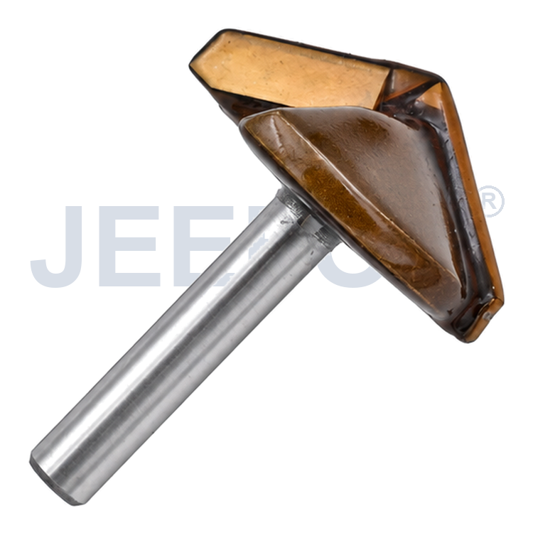 GV-6 x 32 x 120° (GV Model) Solid Carbide Groove Woodworking Tool / 3D V-Shape Router Bit for MDF, Acrylic and PVC CNC Router Engraver product detail 1