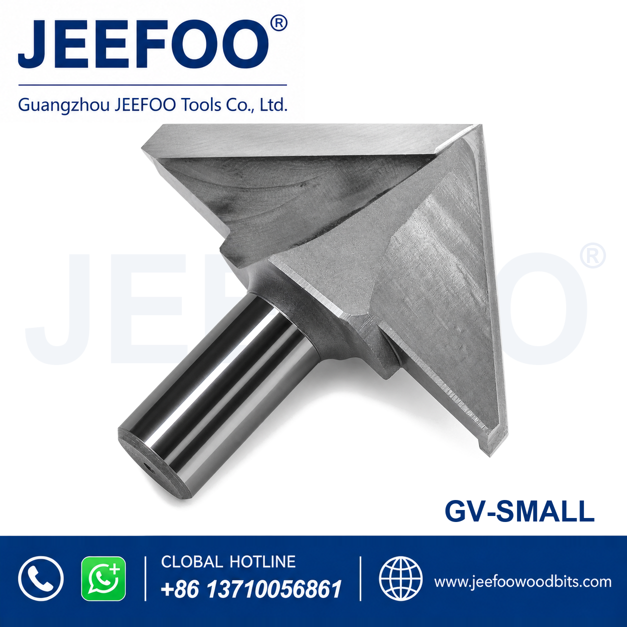 GV-Small Solid Carbide Groove Woodworking Tool / 3D V-Shape Router Bit for MDF, Acrylic and PVC CNC Router Engraver