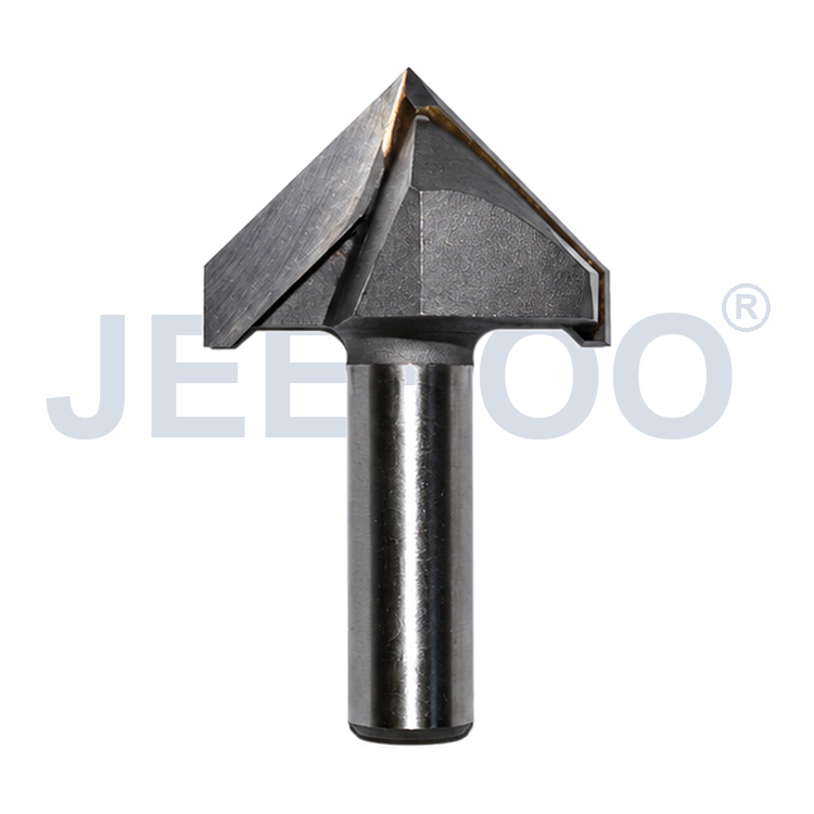 GV-12 x 40 x 90° Solid Carbide Groove Woodworking Tool / 3D V-Shape Router Bit for MDF, Acrylic and PVC CNC Router Engraver product detail 1