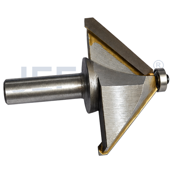 GV With-Bearing Solid Carbide Groove Woodworking Tool / 3D V-Shape Router Bit for MDF, Acrylic and PVC CNC Router Engraver product detail 1