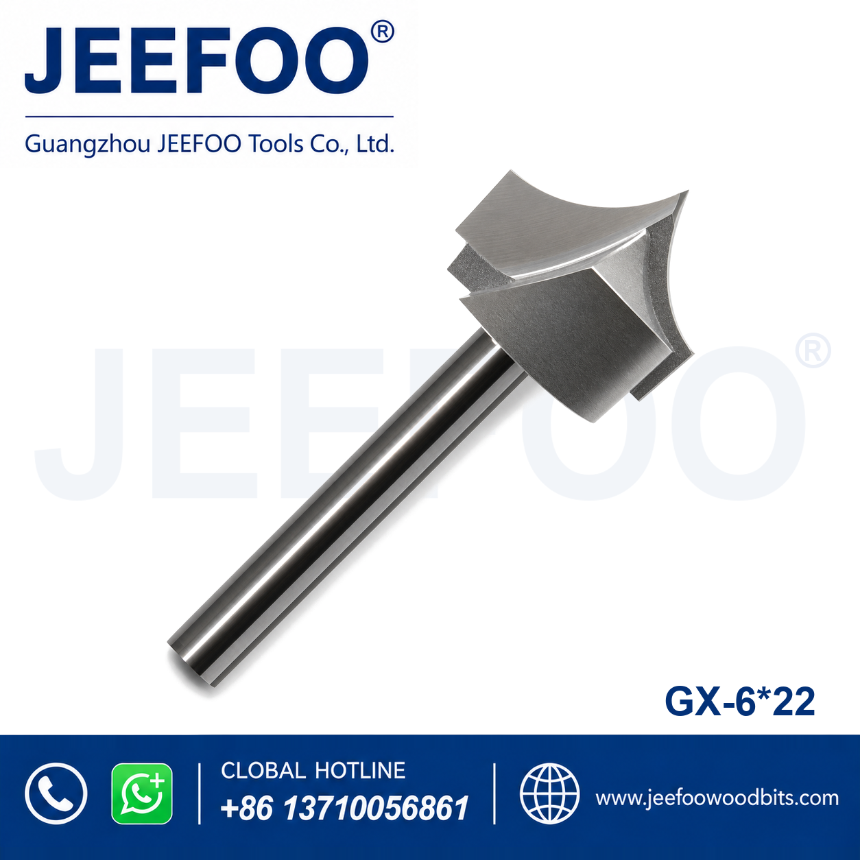 GX Carving Router Bit (6 x 22) for Decorative Wood Relief