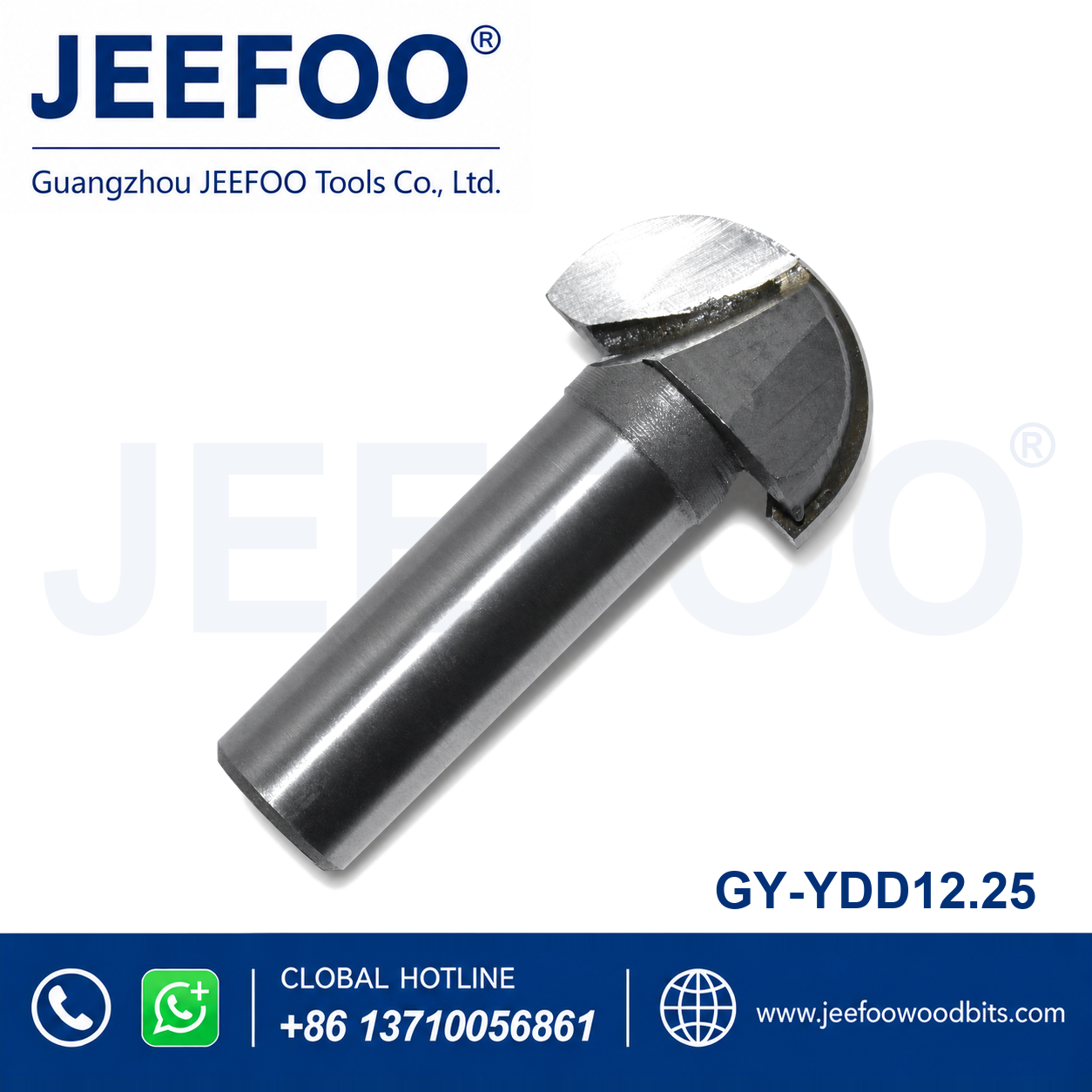 GY Round-Bottom Router Bit (12.25) for Smooth Groove Profiles