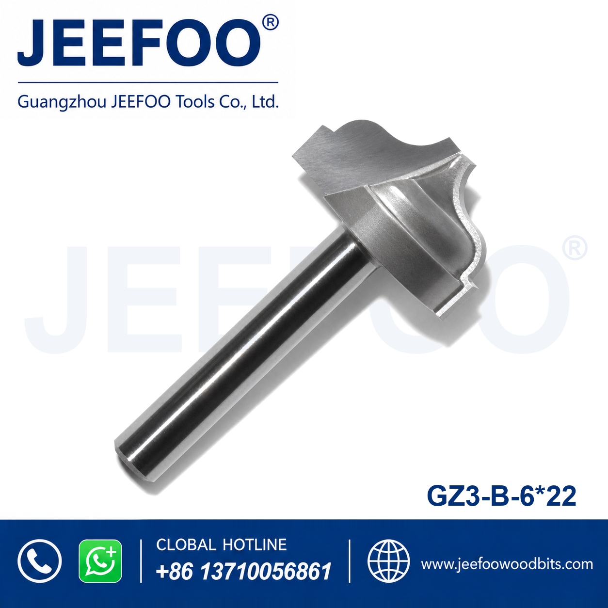 Lace-Profile Woodworking Cutter — GZ3 6 x 22 B