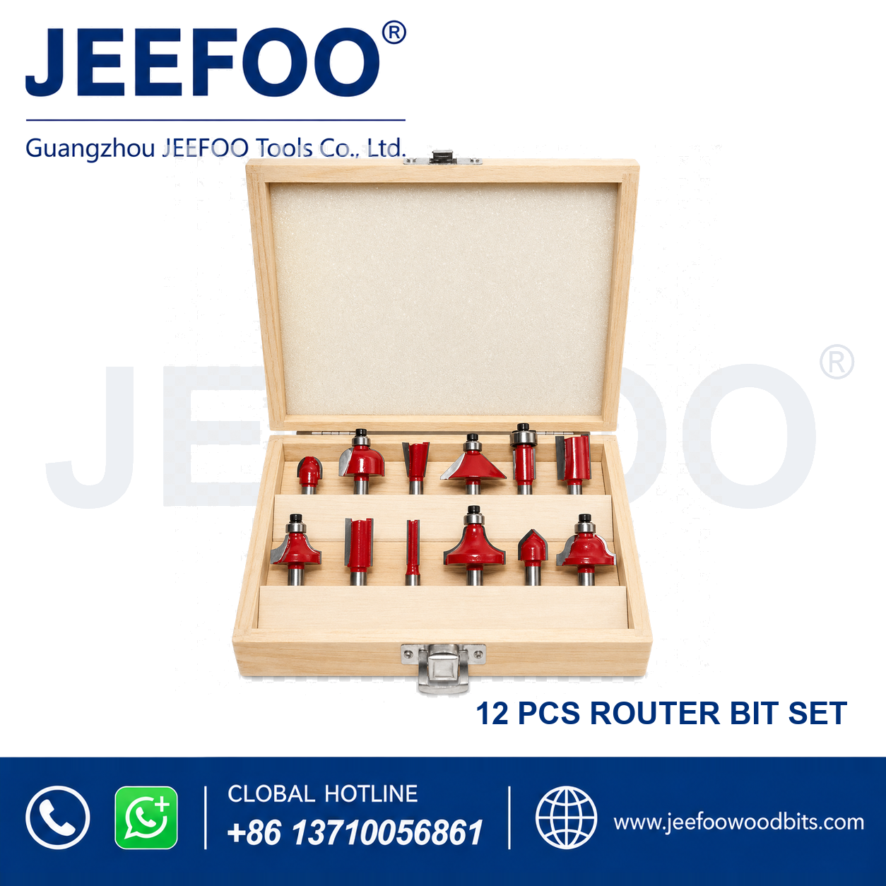 Woodworking Router Bit Set for Furniture Profiles — WH 12